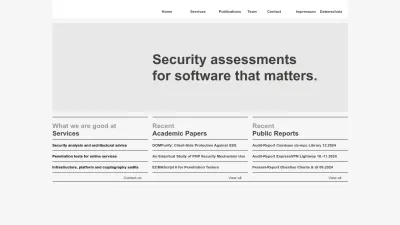 Screenshot of Cure53.de