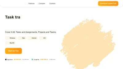 Screenshot of Leadertask.com
