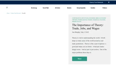 Screenshot of Econlib.org
