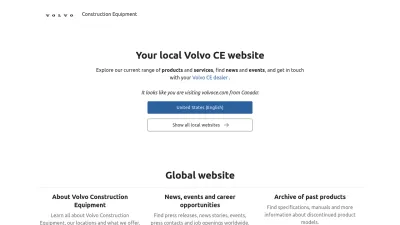 Screenshot of Volvoce.com
