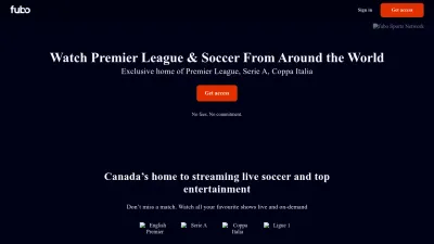 Screenshot preview of fubo.tv
