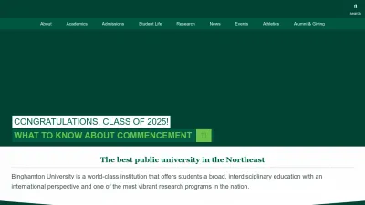 Screenshot of Binghamton.edu