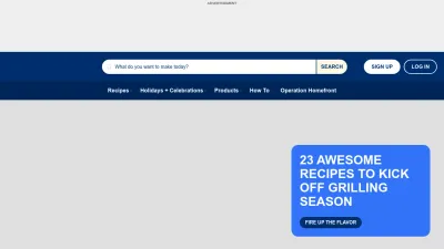 Screenshot preview of pillsbury.com
