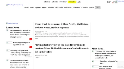 Screenshot of Gazettenet.com