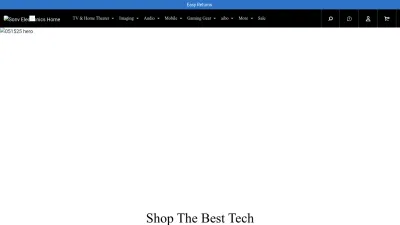 Screenshot of Electronics.sony.com