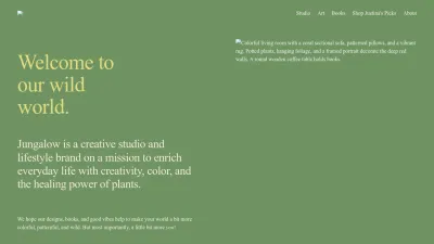 Screenshot of Jungalow.com