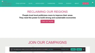 Screenshot of Neweconomics.org