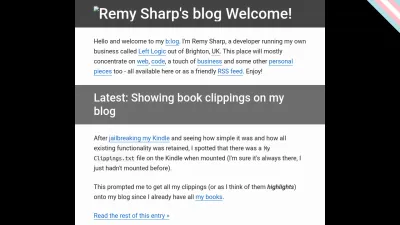 Screenshot of Remysharp.com