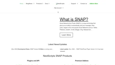 Screenshot of Nextscripts.com