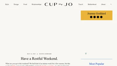 Screenshot of Cupofjo.com