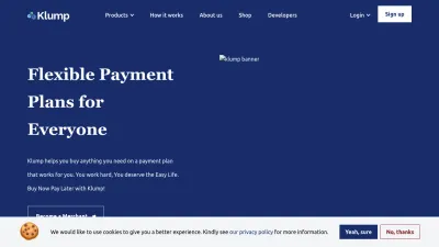 Screenshot of Useklump.com