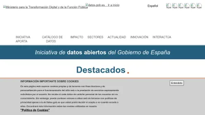 Screenshot preview of datos.gob.es