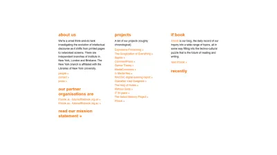 Screenshot of Futureofthebook.org