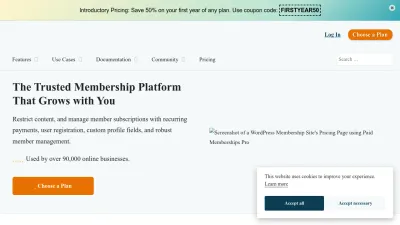 Screenshot of Paidmembershipspro.com