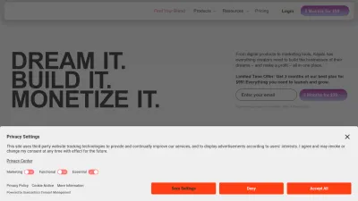 Screenshot of Kajabi.com