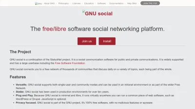 Screenshot of Gnusocial.network