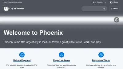 Screenshot of Phoenix.gov