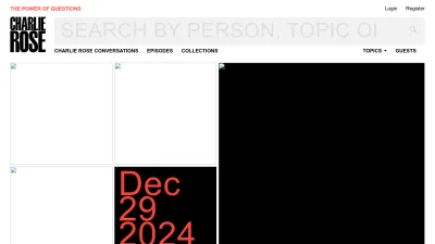 Screenshot of Charlierose.com