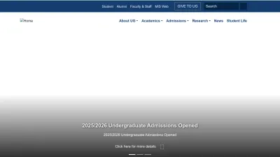 Screenshot of Ug.edu.gh