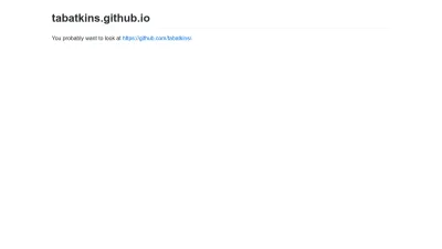 Screenshot of Tabatkins.github.io