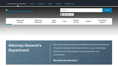 Screenshot of Ag.gov.au