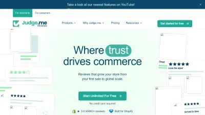 Screenshot of Judge.me