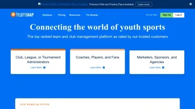 Screenshot of Teamsnap.com