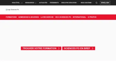 Screenshot preview of sciencespo.fr