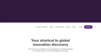 Screenshot of Springwise.com