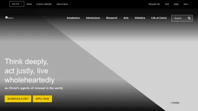 Screenshot preview of calvin.edu