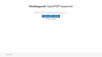 Screenshot of Keyserver.ubuntu.com