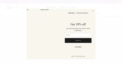 Screenshot preview of modaoperandi.com