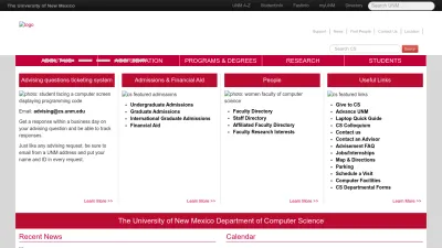 Screenshot of Cs.unm.edu