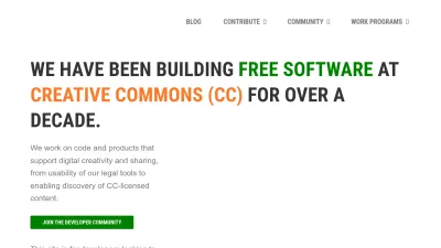 Screenshot of Opensource.creativecommons.org