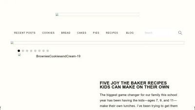Screenshot of Joythebaker.com