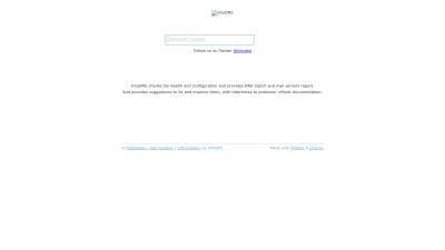 Screenshot of Intodns.com