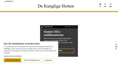Screenshot of Kungligaslotten.se