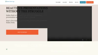Screenshot of Haikudeck.com
