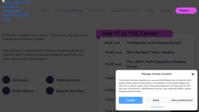 Screenshot of Gaycenter.org