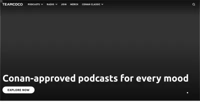 Screenshot of Teamcoco.com