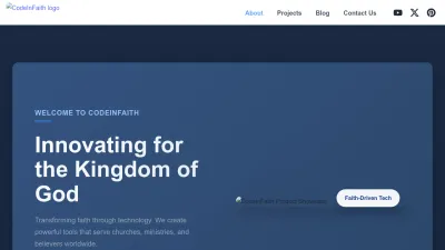 Screenshot of Codeinfaith.com