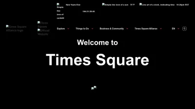 Screenshot preview of timessquarenyc.org