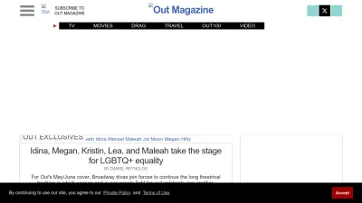 Screenshot of Out.com