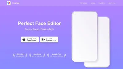 Screenshot of Faceapp.com