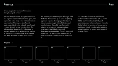 Screenshot of Senseable.mit.edu
