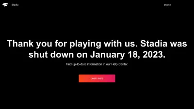 Screenshot of Stadia.google.com