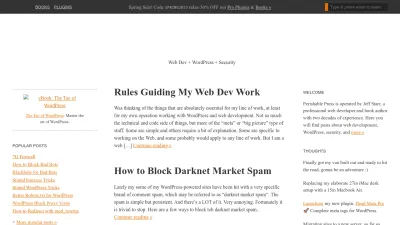 Screenshot of Perishablepress.com
