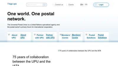Screenshot preview of upu.int