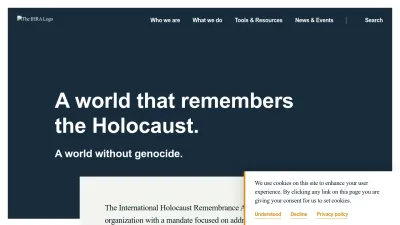 Screenshot of Holocaustremembrance.com