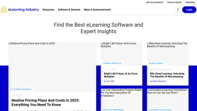 Screenshot of Elearningindustry.com